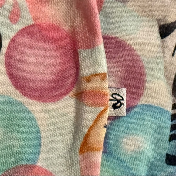 Birdie Bean 18-24M Animal Bubble Gum Print Long Sleeve Dress w/ Pockets – Bamboo - Picture 3 of 7